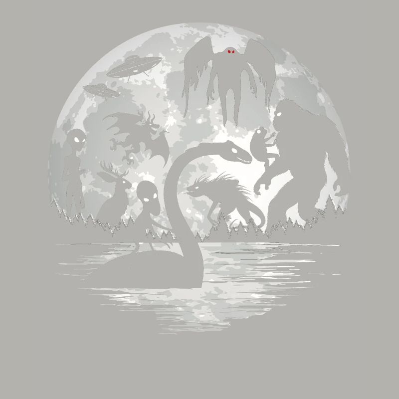 Bigfoot Mothman Jersey Devil Alien Cryptides