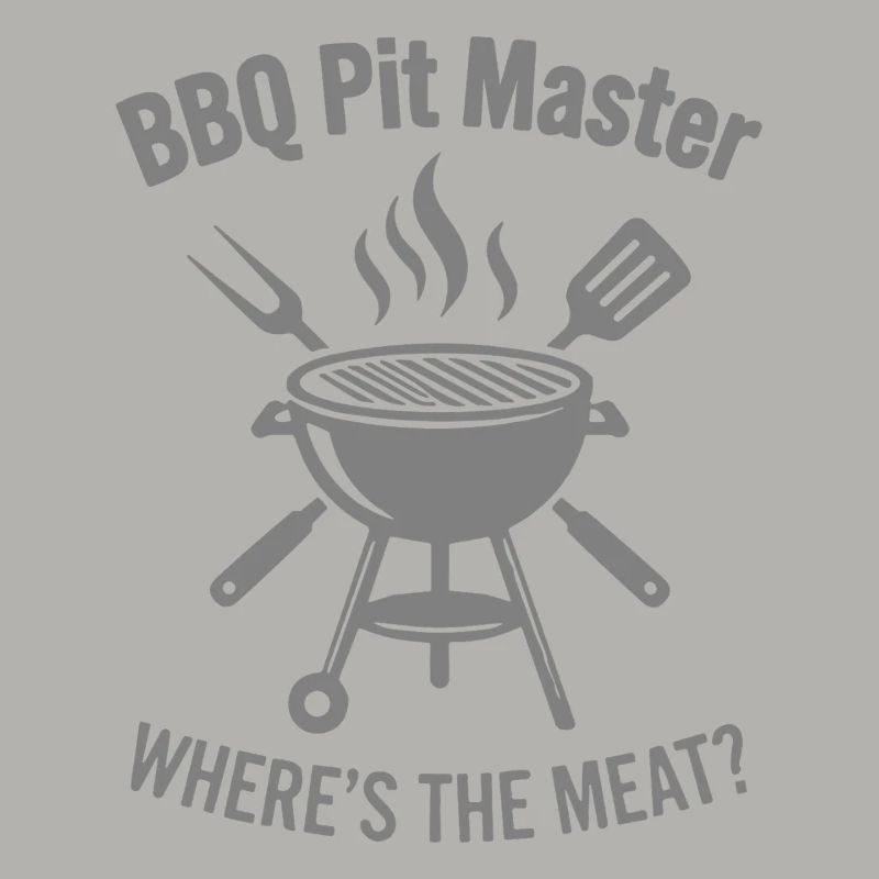 BBQ PIT MASTER WHERE'S THE MEAT Grill Graphic