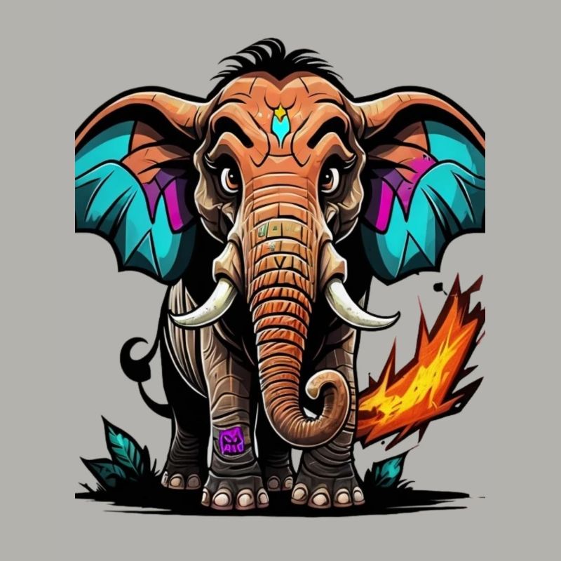 Graffiti éléphant