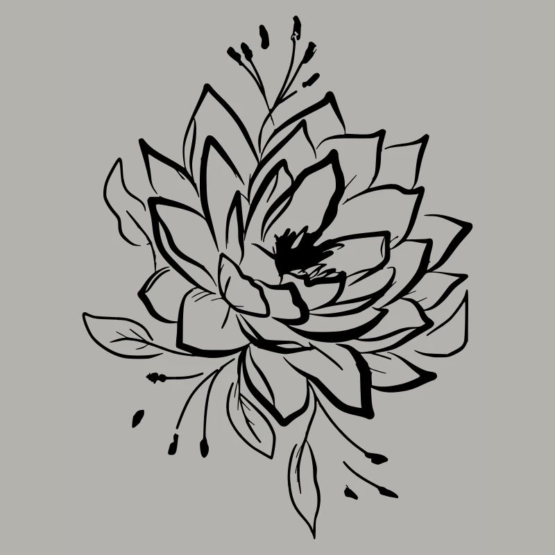 Lotusblüte Tattooart Idee Geschenk