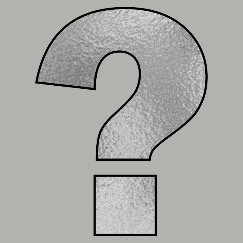 Punctuation Mark Question Mark Silver