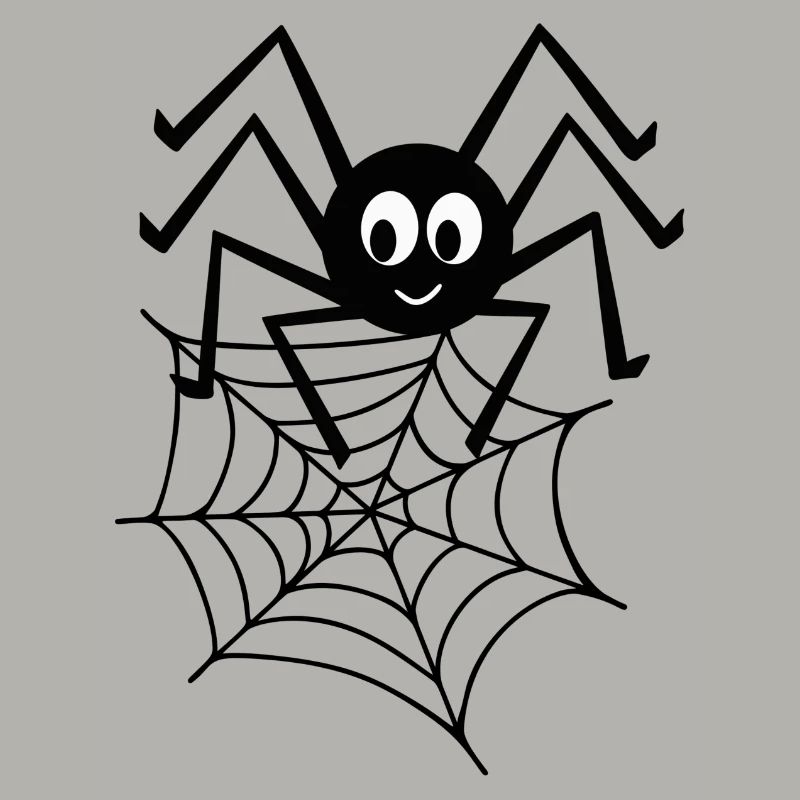 Spinne mit Netz