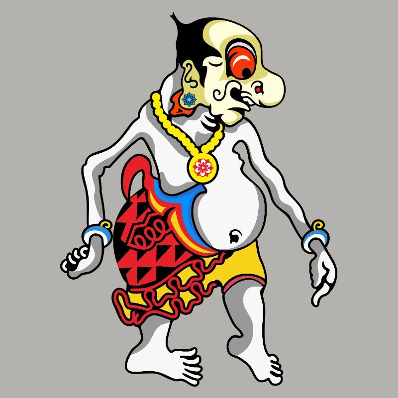 Grotesque Oni Harlequin Tee