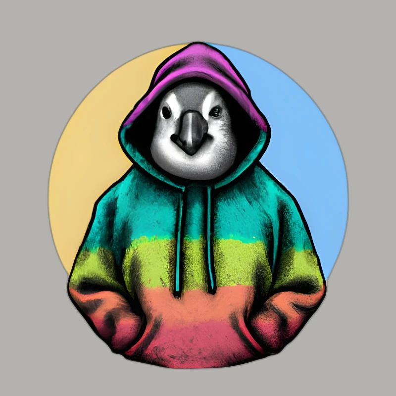 Klassiker Pinguin mit Pullover