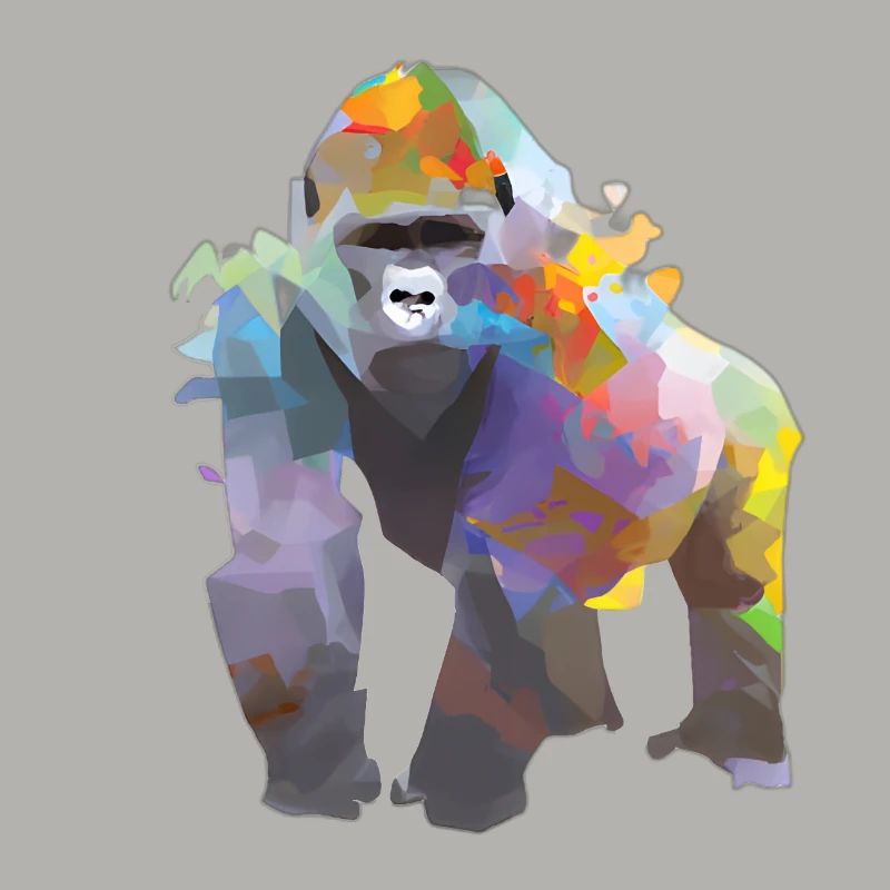 Abstract Pride and Power Gorilla