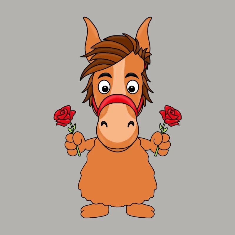 BLUMEN - PFERD - PONY