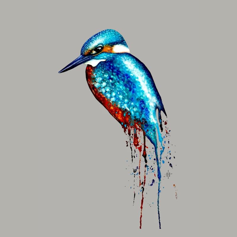 Aquarell Eisvogel