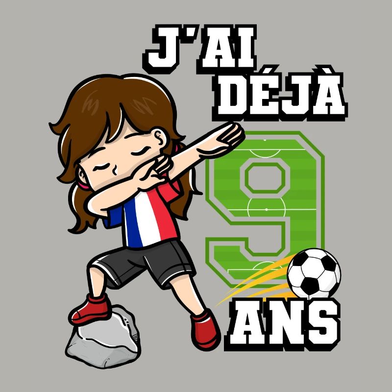 Fußball Mädchen Ich bin schon 9e Geburtstag