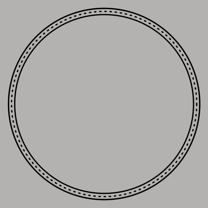 Points Circle Frame Decor