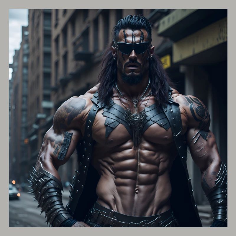 Future Cyberpunkt Warrior