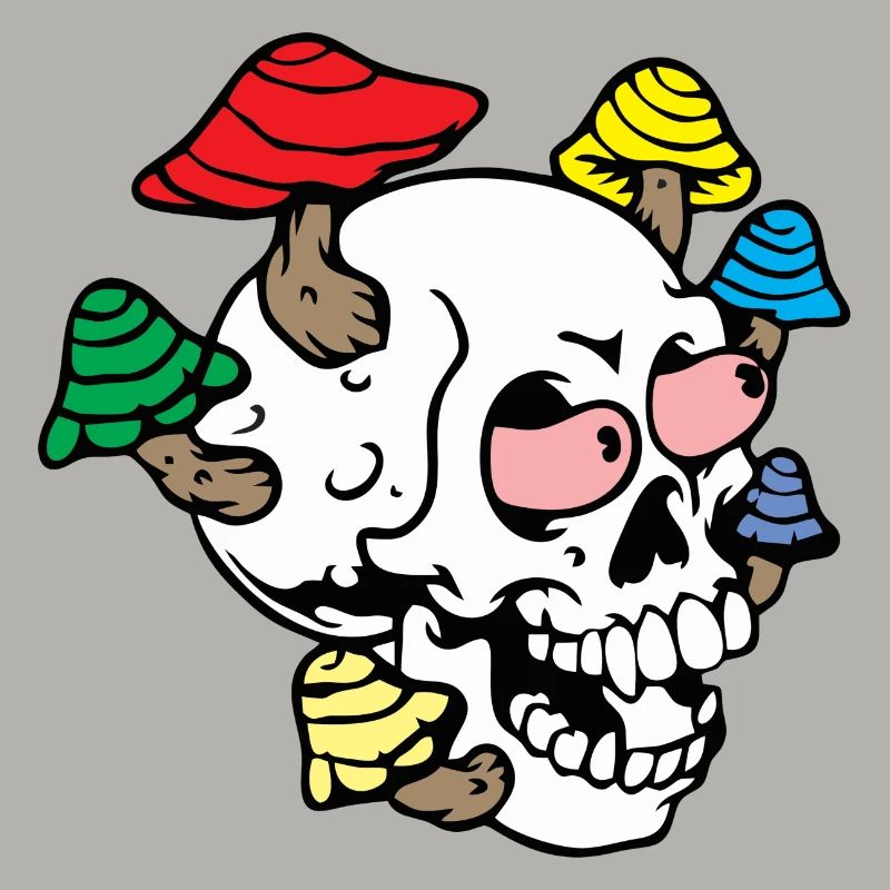 Trippy Skull Psychodelisch