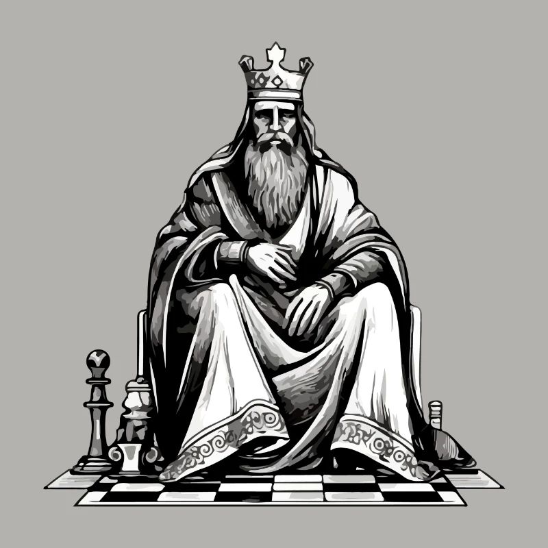 King Philip on his throne