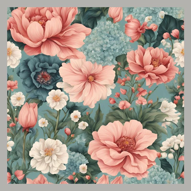 Spring Summer Blooming Floral Pattern