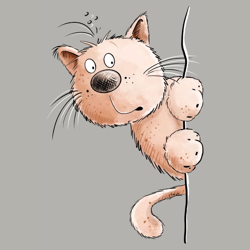 Rote Katze I Katzenfreunde Geschenk