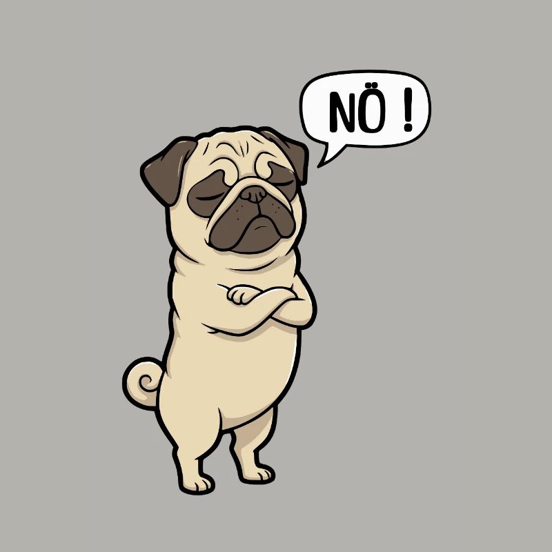 NÖ Pug Eigensinniger Mops-Charme