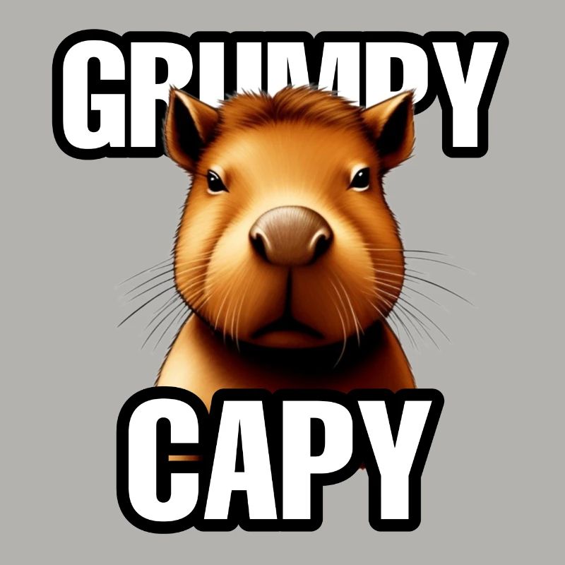 Grumpy Capybara - Ok I pull up Meme - Animal mignon