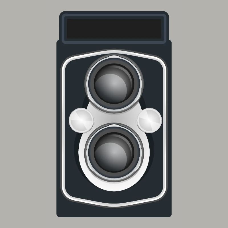 Caméra reflex à double objectif propre