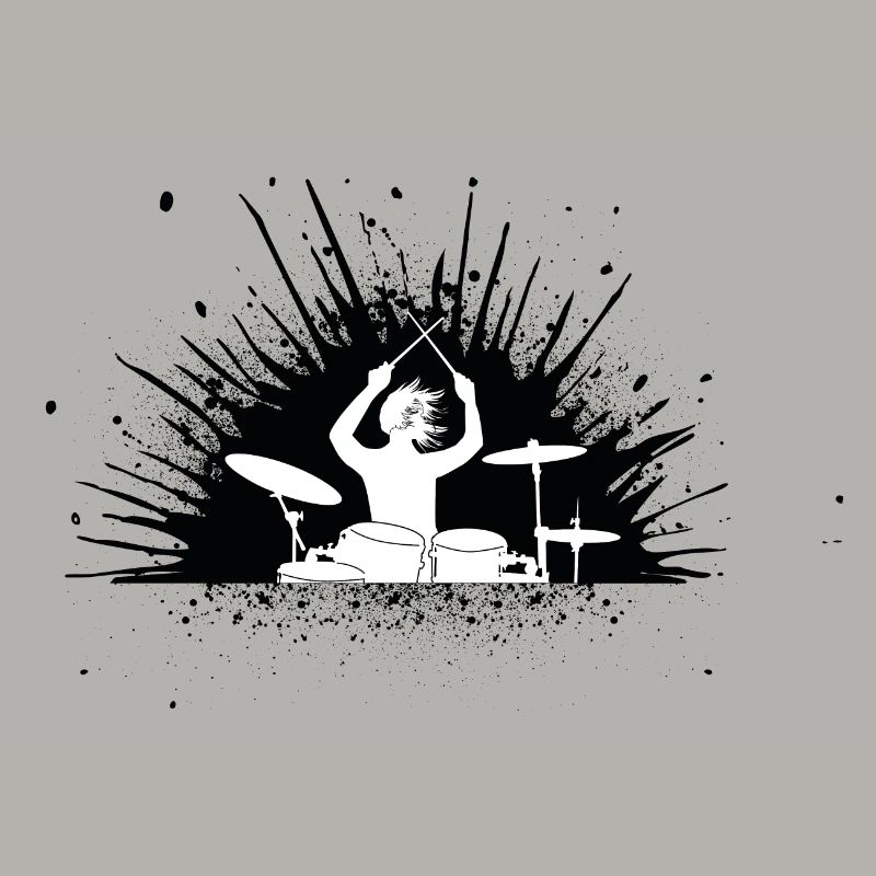 Drummer splash - auf hell