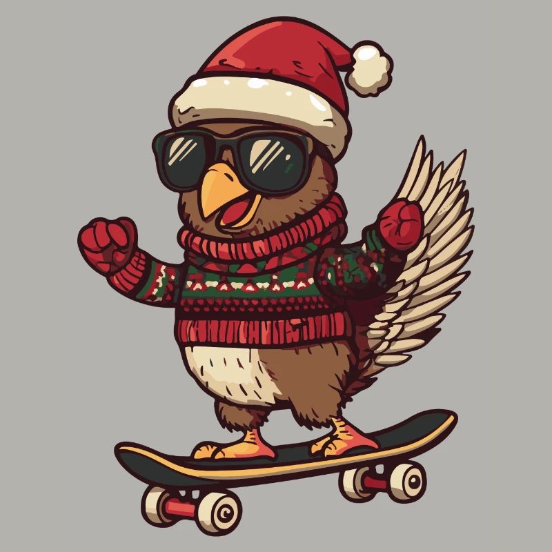 Dinde Noël drôle
