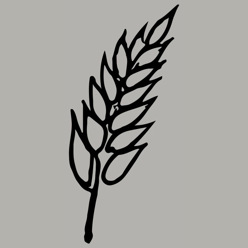 Weizen Illustration Brotbäcker Geschenkidee