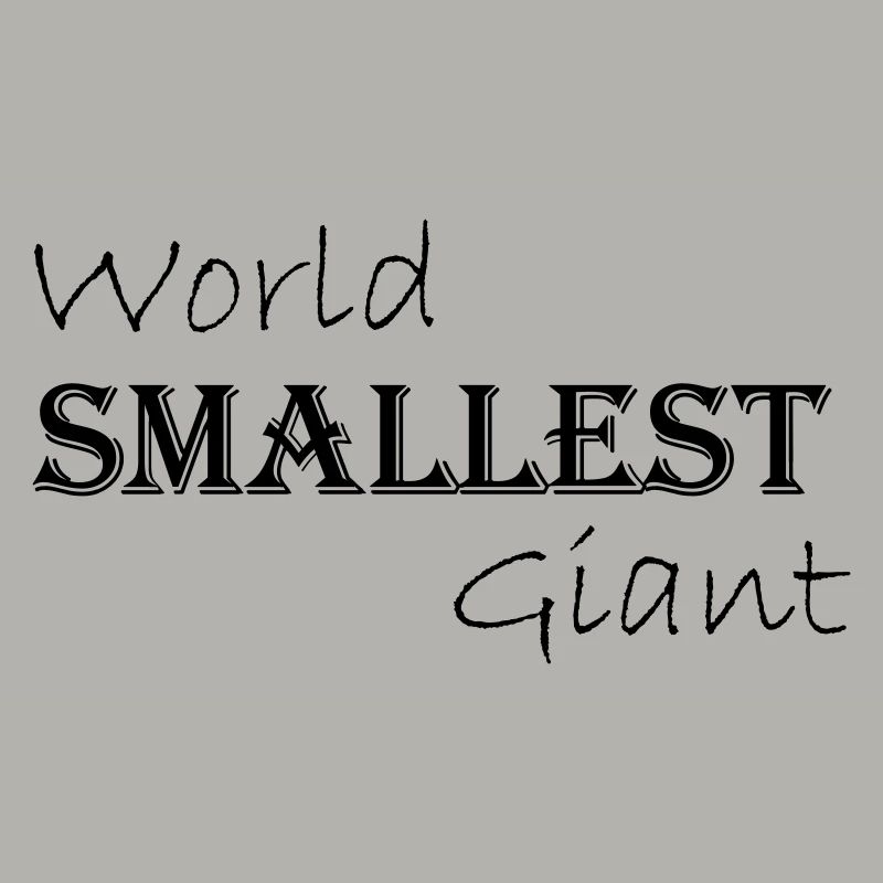 Le plus petit géant du monde - lettrage