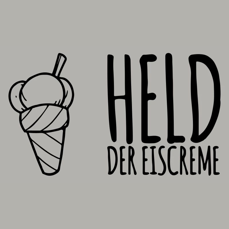 Held der Eiscreme - Eis Esser Geschenk