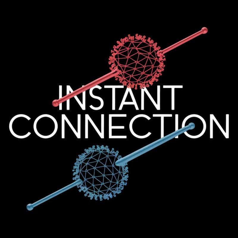 Instant Connection Geometrisch Kunstontwerp
