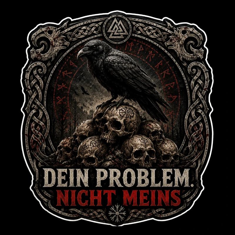 Dein Problem Nicht Meins Gothic Patch
