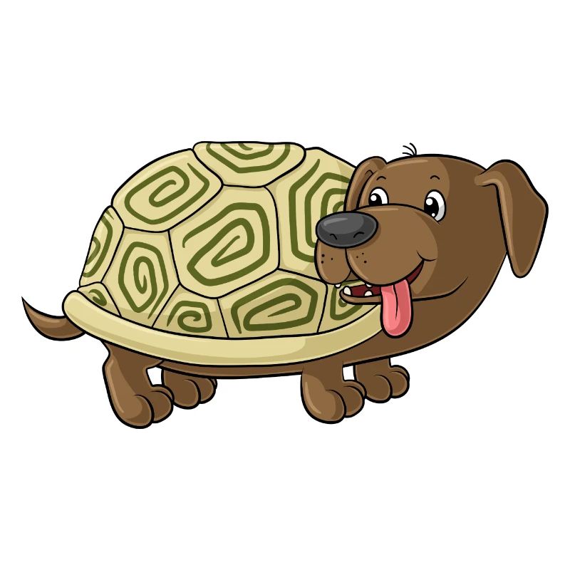 mignon de bande dessinée crapaud teckel