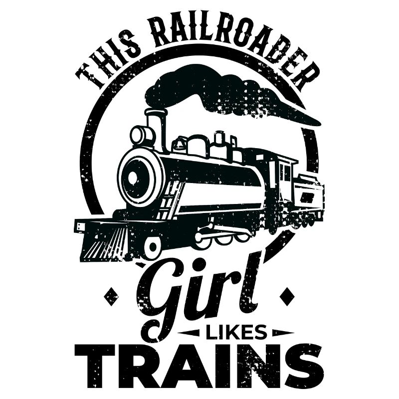 Dieses Eisenbahn Mädchen mag Züge