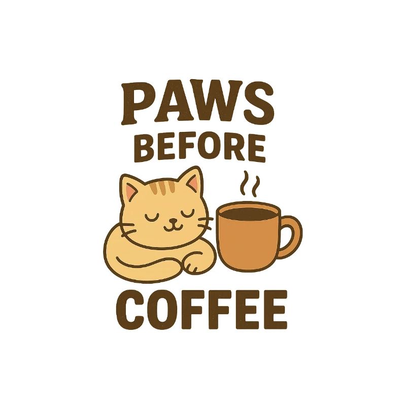 paws before coffee