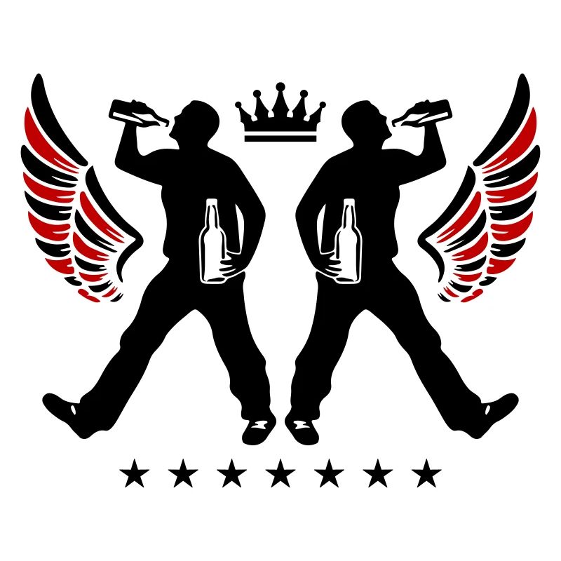 Drinking Bier Silhouette