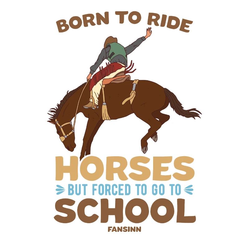 Né pour monter à cheval mais forcé d’aller à l’école
