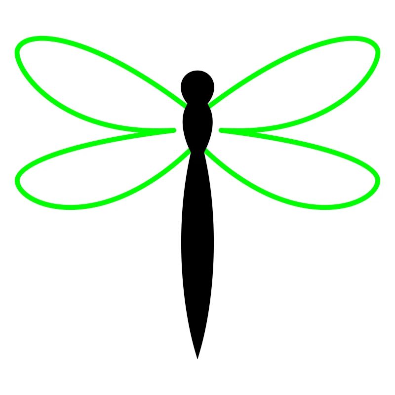 Libelle Silhouette