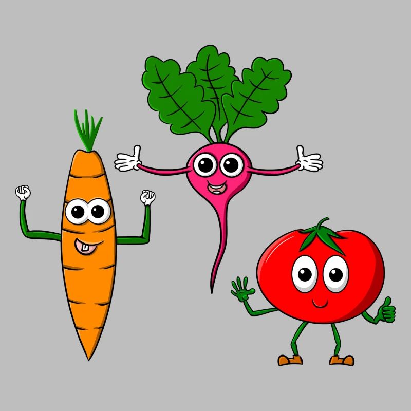 Vegetable course - three cool vegetables