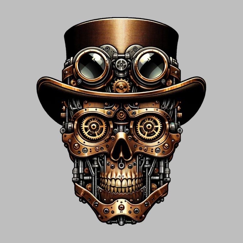 Steampunk Robot: Mechanical Face