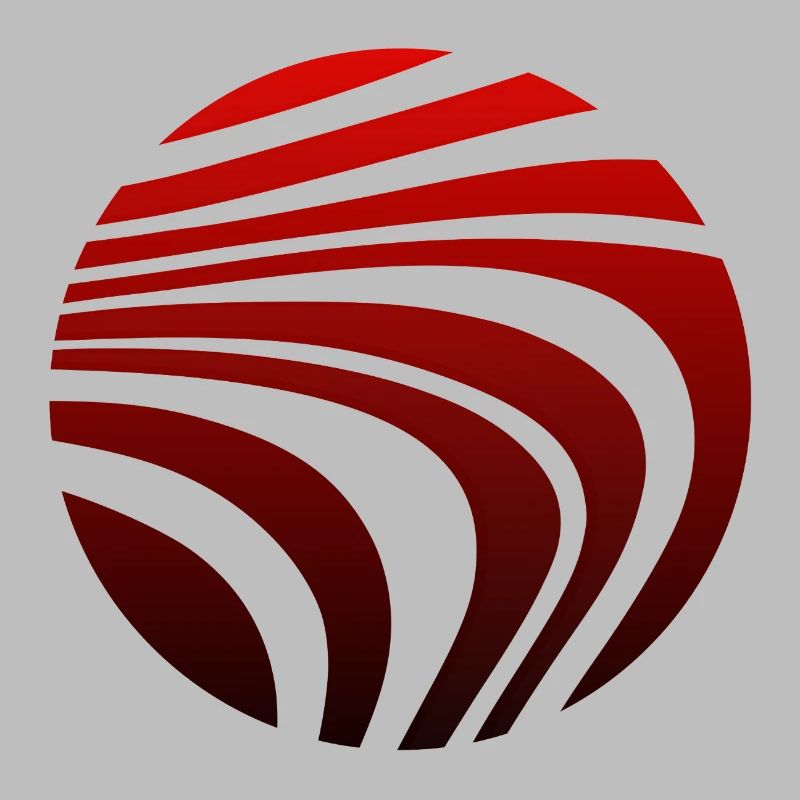 Psychedelic Pattern Red Black Gradient