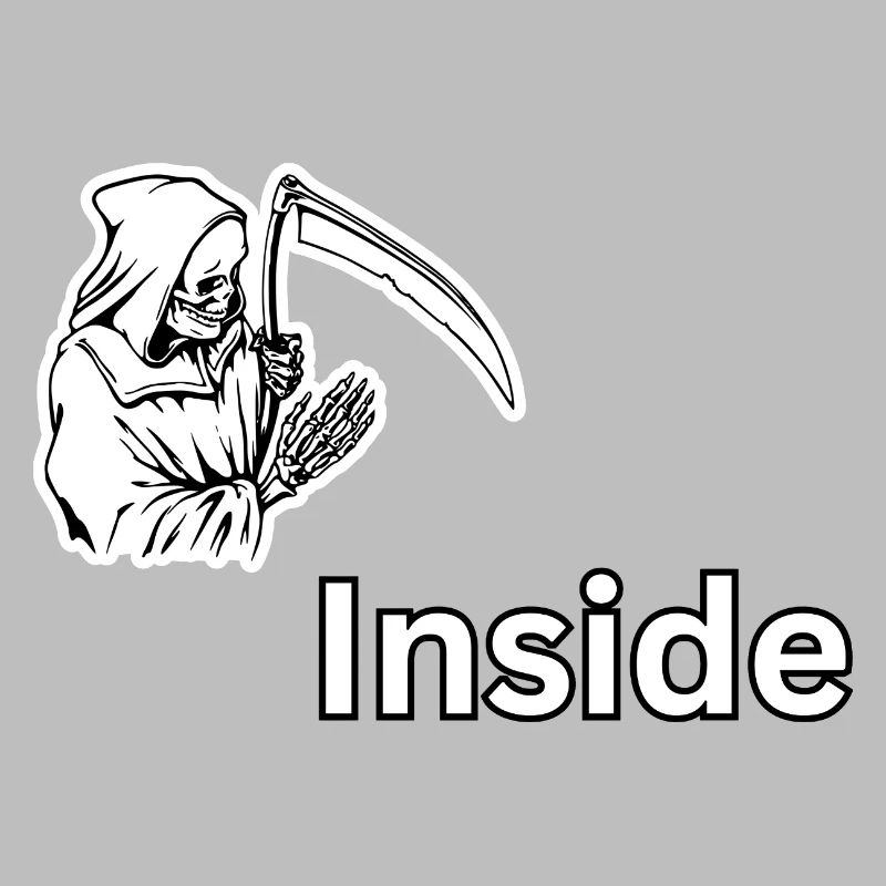 Dead Inside – Dark Skull Reaper-Design
