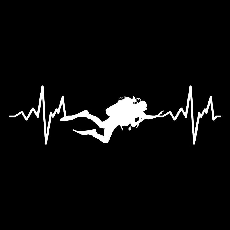 Diving Heartbeat Gift Diver