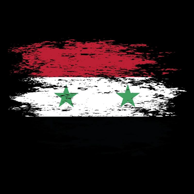 Drapeau de la Syrie utilisé