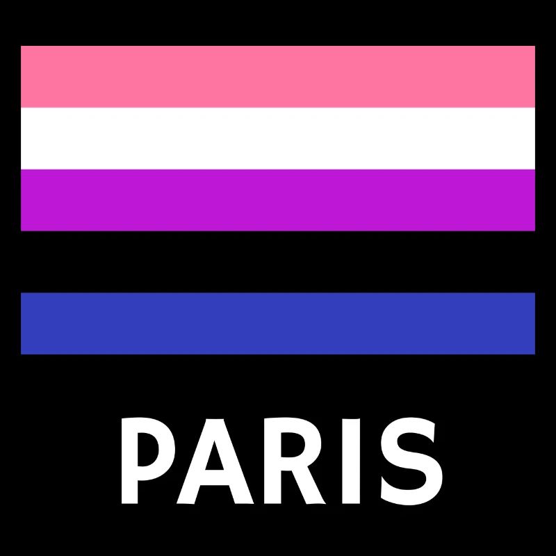 Genderfluid Pride Drapeau Paris