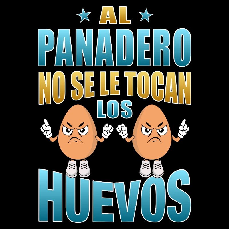 The baker does not touch his eggs