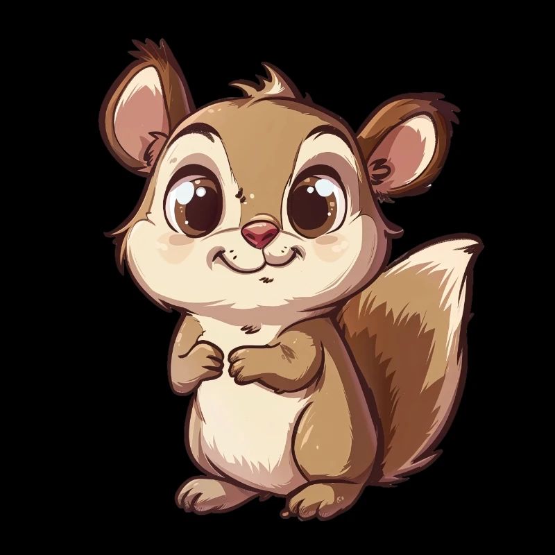Cute Chipmunk With Big Eyes
