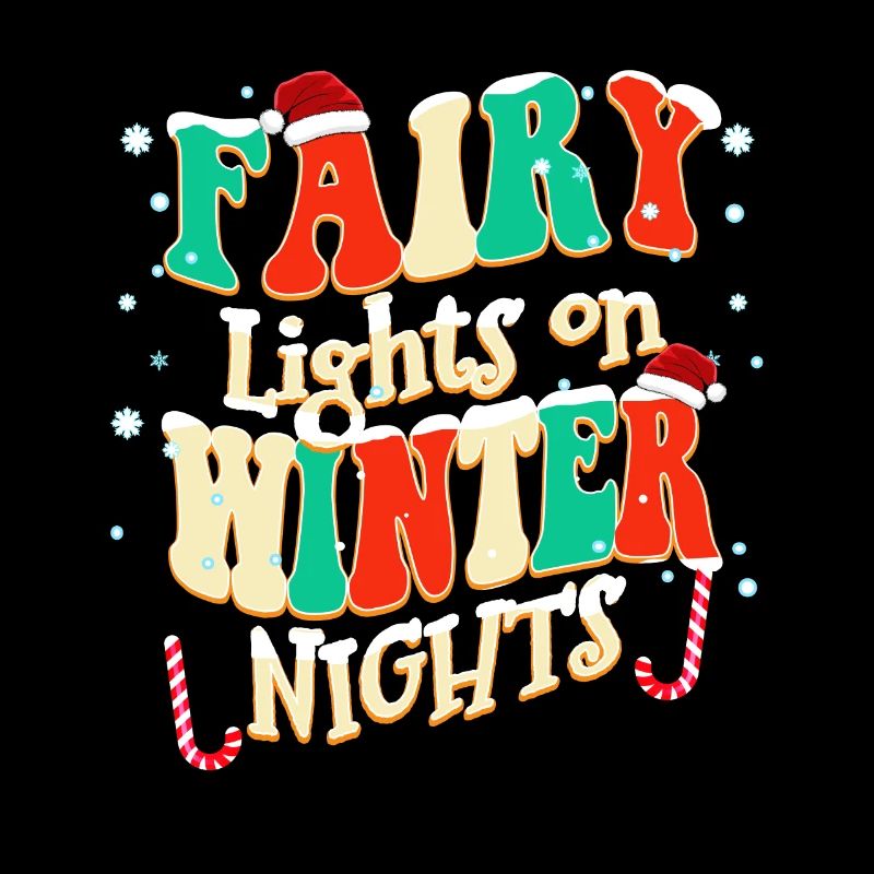 Lichterketten in Winternächten Weihnachten