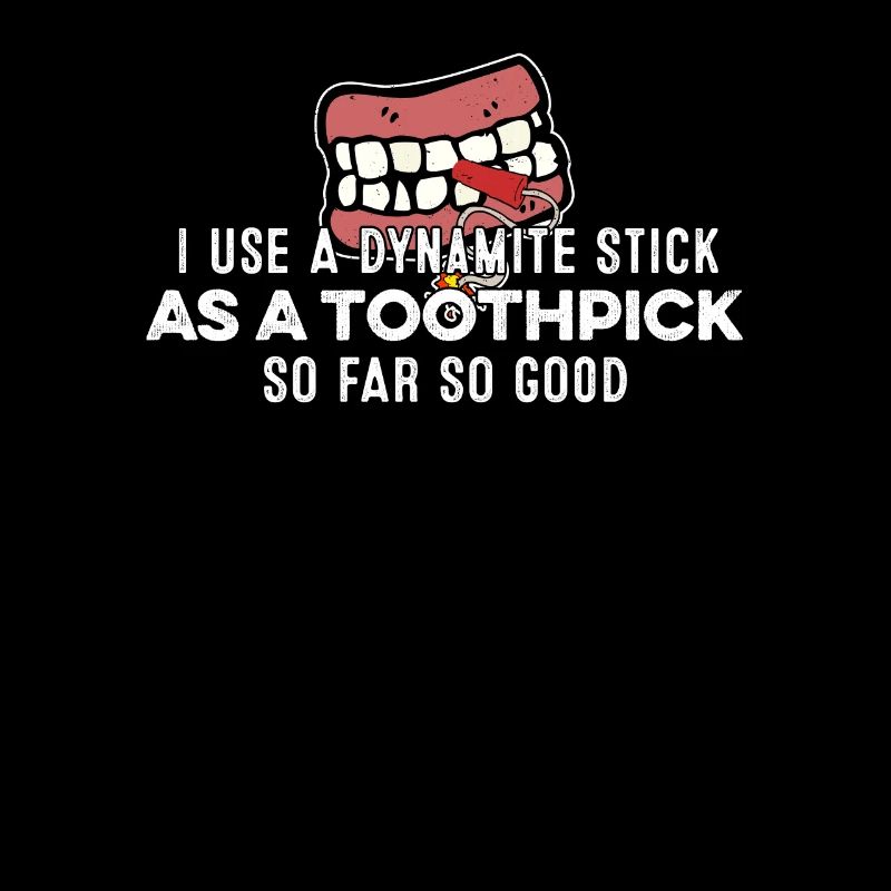 J’utilise un bâton de dynamite comme jeu de mots de rappeur cure-dent