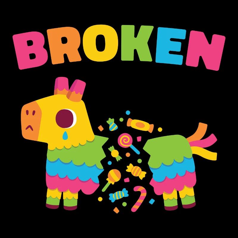 Sad Broken Pinata Donkey