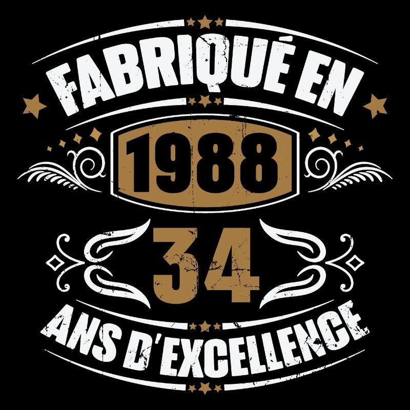 Fabriqué en 1988, 34 ans d'excellence