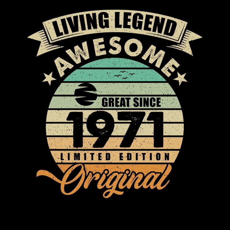 1971 Birthday Retro Orginal