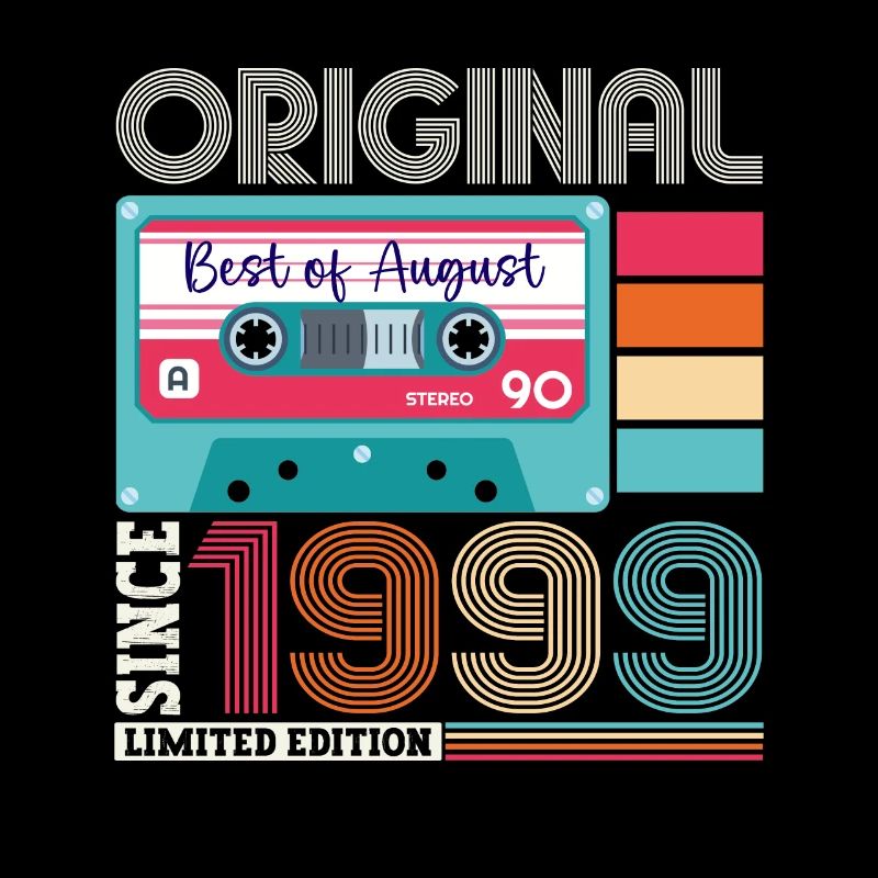 Original August 1999 23. Geburtstag Geschenk Retro