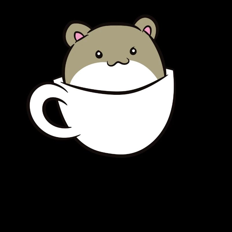 Guinea Pig - Sits in white cup